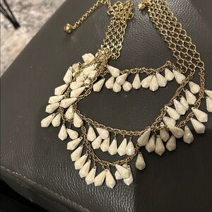 Kate Spade Gold and Cream Necklace